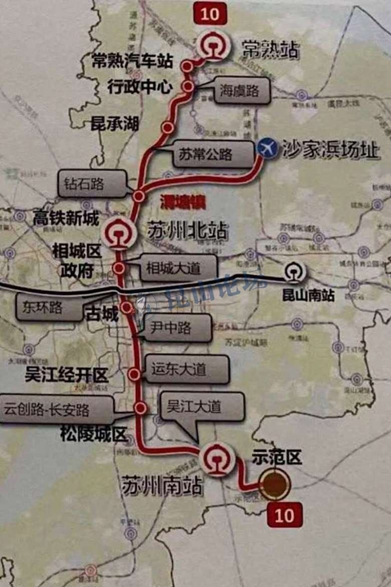 苏淀沪城际线路走向也有了,机场基本确定