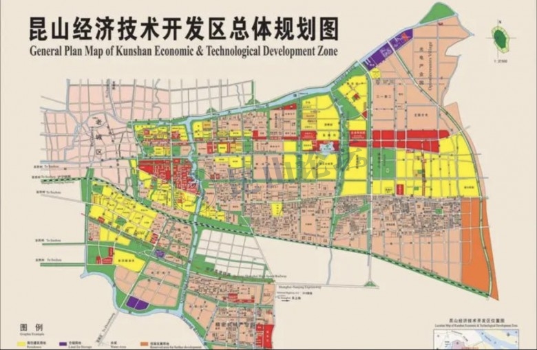 看下昆山开发区的规划图就知道哪里是重头戏